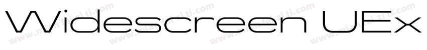 Widescreen UEx Blackl字体转换